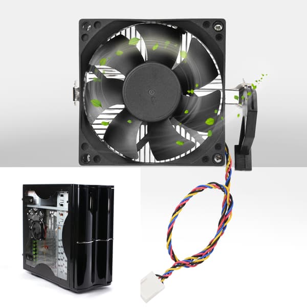3P/4pin 2000 RPM Computer Køling 8025 Fan Radiator Køler til AMD CPU (Standard Version)