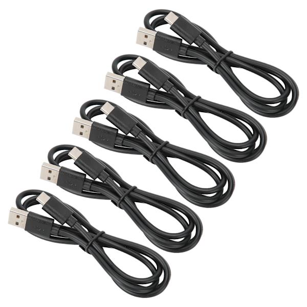 5 stk. opladningskabel USB C datakabel opladerkabel til Switch Lite controller tilbehør