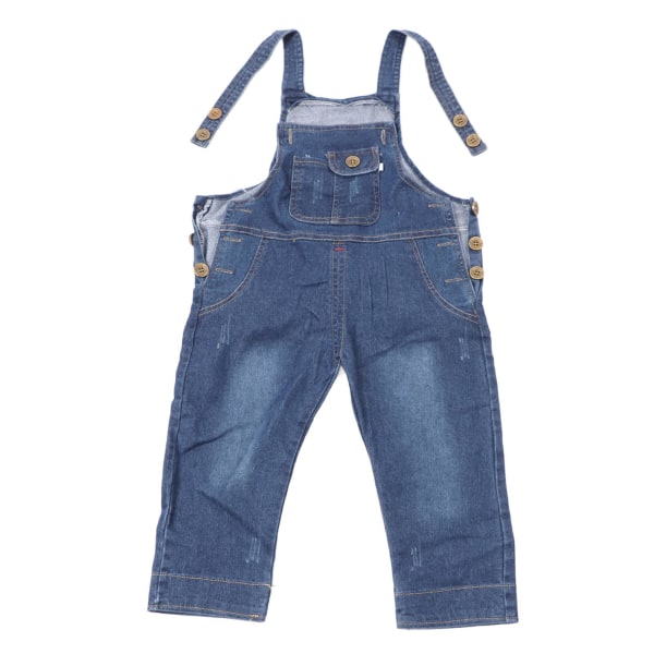 Børneoveralls Justerbar Sød Baby Pige Dreng Børne Jumpsuits til Udendørs Ferie Rejse Skole Blå 110cm/43.31in