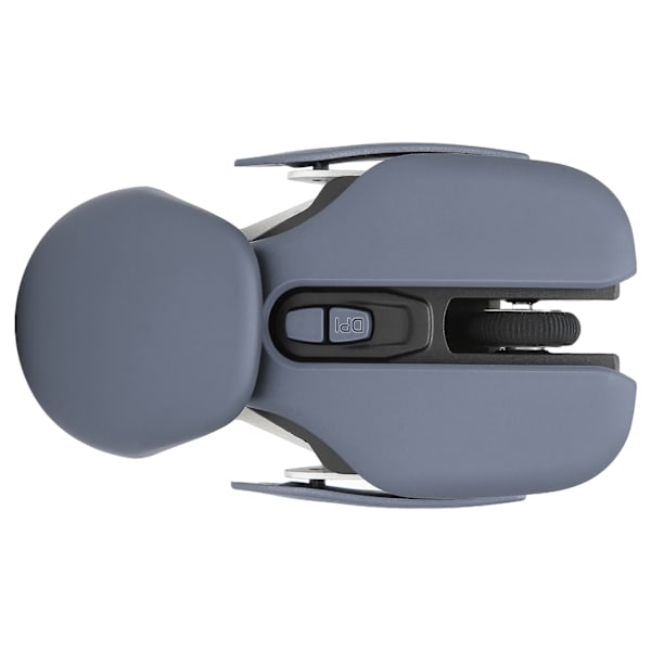 Ergonomisk trådløs mus Innebygd batteri Justerbar DPI Elektropletteringsprosess Integrert design Spillmus Grå