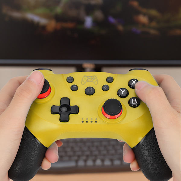 Trådløs Bluetooth Game Handle Gamepad med Vibration 6-Axis Somatosensory til Switch Hostgul
