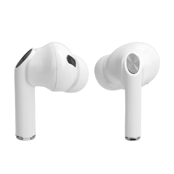 TWS Bluetooth-øretelefoner med digitalt display, trådløse hovedtelefoner med touch-kontrol, headset X18, hvid