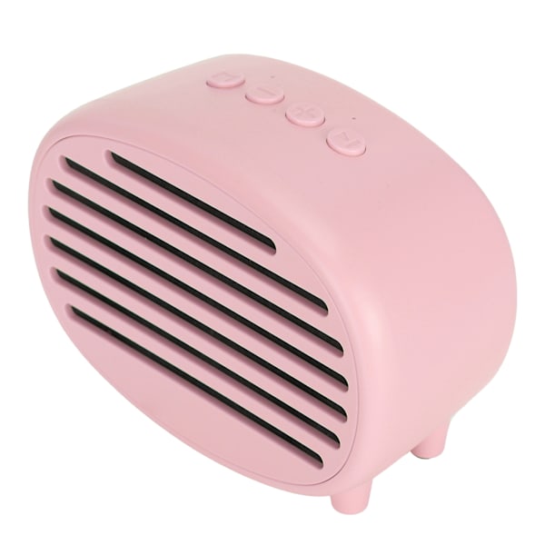 W2 Trådlös Bluetooth Bärbar Musik Högtalare Macaron Retro Fashion USB Subwoofer Rosa