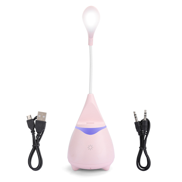 EZ-02 ABS Multifunktionell skrivbordslampa Bluetooth-högtalare Musikspelning Audiovisuella tillbehör UtrustningRosa