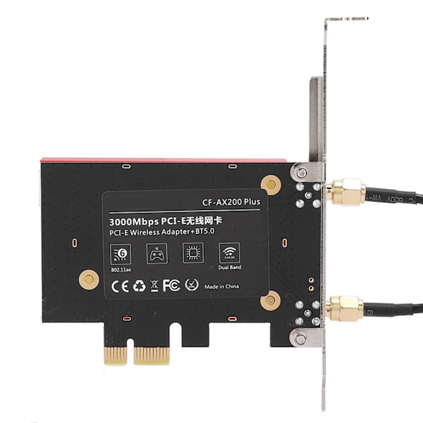 COMFAST CF AX200 Plus langaton verkkokortti 2,4 / 5,8 GHz kaksoiskaista 3000M WIFI6 PCI E -peliin