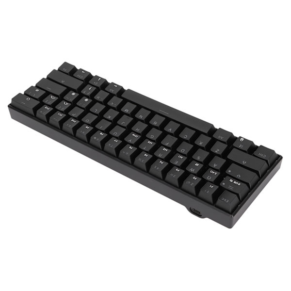 READSON Mekanisk Gamingtangentbord 61 Tangenter Stöd Trådlös Bärbar Ergonomisk RGB 3 Lägen Anslutning Trådbundet Tangentbord Grön Axelkropp