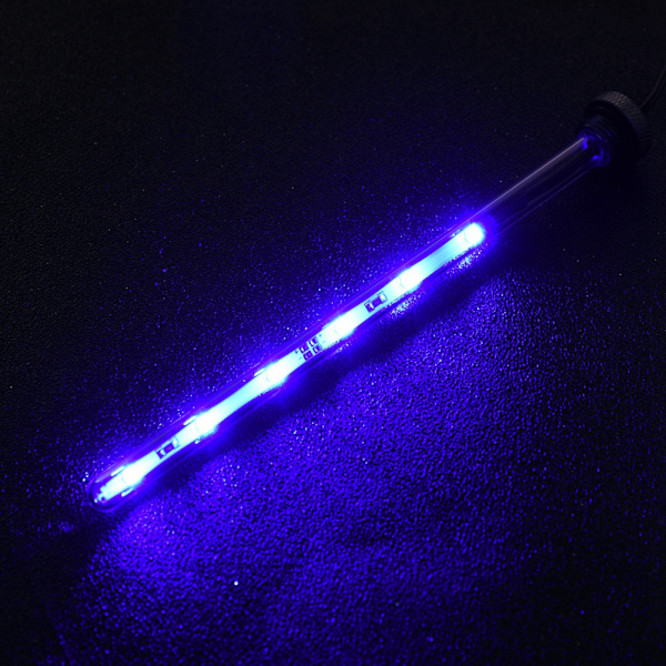 17cm DIY Computer Vandkøling Tank Lys Virus Reservoir LED Lampe Belysning(Blå)