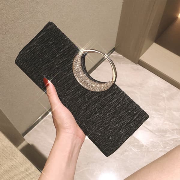 Klänning Dam Väskor Diamanter Japanska Små Väskor Premium Trend Kedja Axel Oblique Handväskor