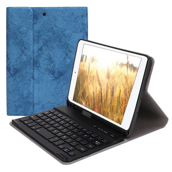 SK-M05 Skin Touch PU+TPU Lädertangentbordsskydd med pennhållare för ipad Mini4/5(2019) Blå