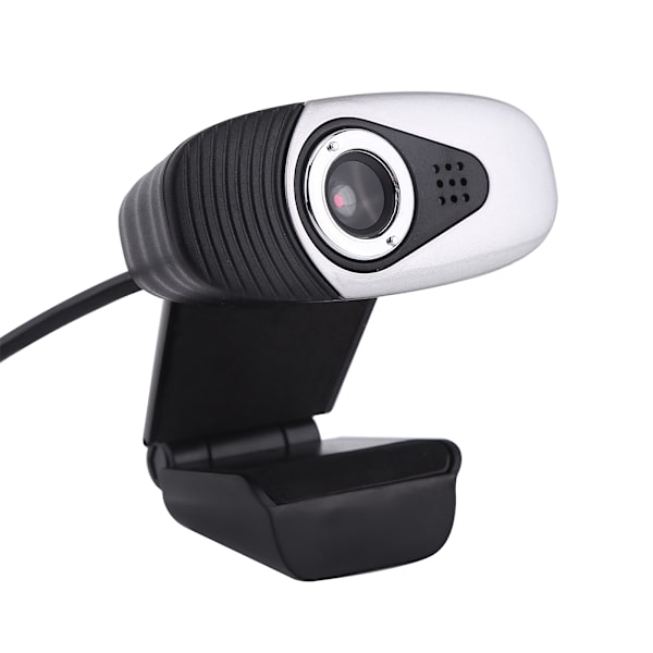 USB 2.0 PC-webkamera, bøjelig webkamera med autofokus til computer, PC, bærbar computer, sølv