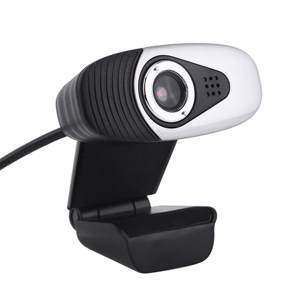 USB 2.0 PC webkamera bøyelig webkamera med autofokus for datamaskin PC bærbar sølv