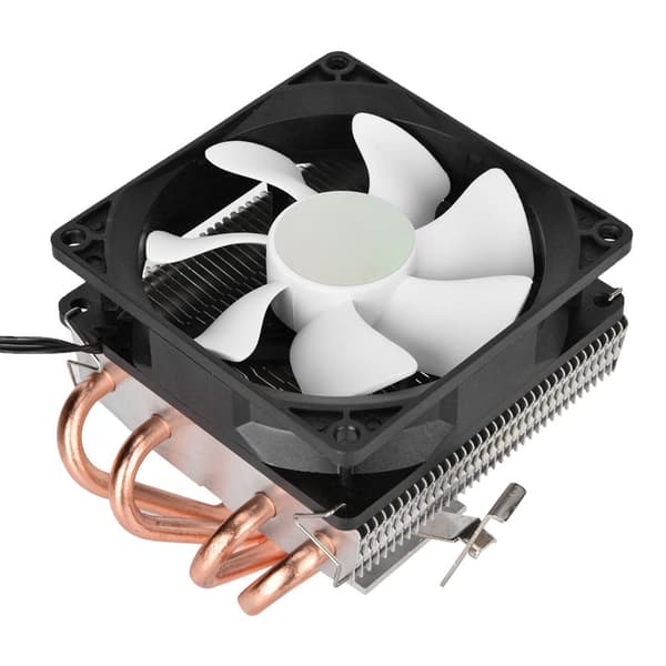 4 Kobberrør 3PIN Hydraulisk Køling Enkelt Ventilator CPU Radiator til Intel/AMD Varmeafleder