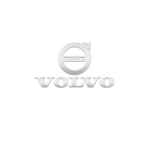 Bilklistermärken i metall för kreativa billogotypdekorationer-Volvo övre och nedre standarddekaler i metall/5 stycken