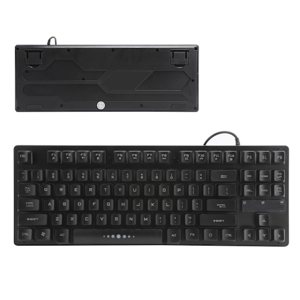 Kablet Gaming Tastatur 87‑Key RGB Baggrundsbelysning Mekanisk Ergonomisk Computer Tilbehør GK‑10