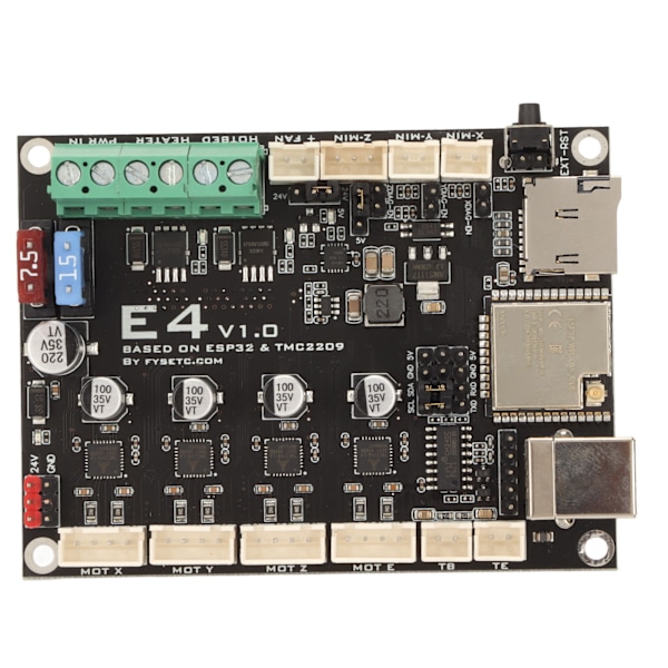 3D-skrivarmoderkort 240 MHz 12 V till 24 V stödjer WiFi Bluetooth E4 V1.0 ESP32 styrkort
