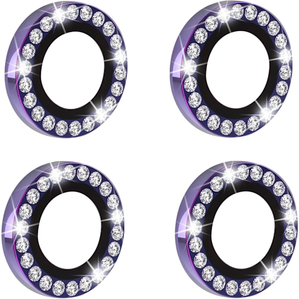 2 SET Diamond iPhone 14 pro Kameraobjektivbeskytter  Bling  Kameraobjektivbeskytter HD Klar Herdet Glass Etuivennlig Skjermbeskytter