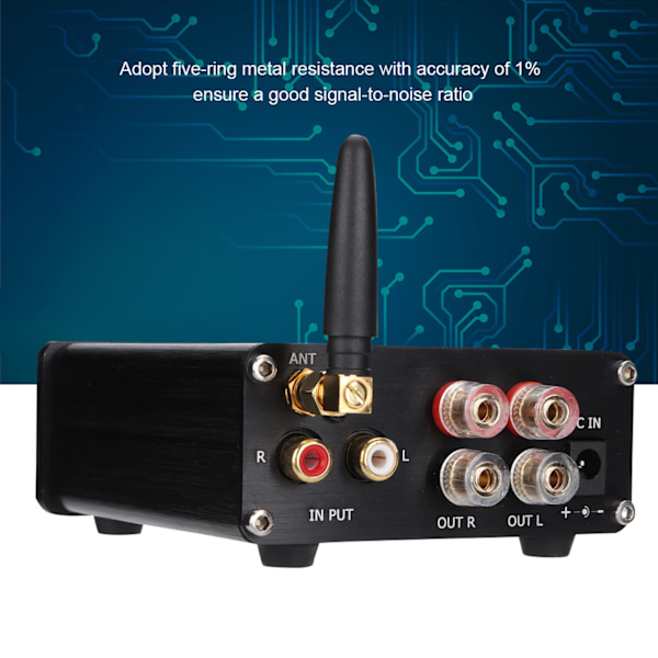 TPA3116 LM1036 Klass D BT Digital Förstärkare Justerbar Ton Bas Diskant