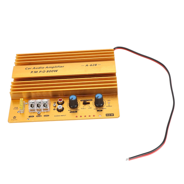 Car Amplifier Board 800W High Power Aluminum Alloy Powerful Bass Subwoofer Board for Car Speaker 12V