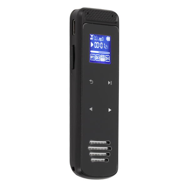 Mini röstinspelare Röst till text AI Smart HD brusreducering Zink legering Röstinspelare för föreläsning Möte Intervju Neutral engelska 16GB