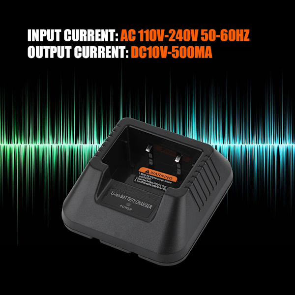 Intercom-lader Intercom-ladeutstyr Strømforsyning Adpater for Baofeng UV-5RA/A/B/E/C