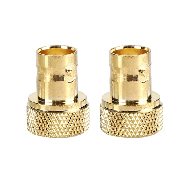 2 stk. Guld BNC Hun til SMA Han Konverter Adapter Stik
