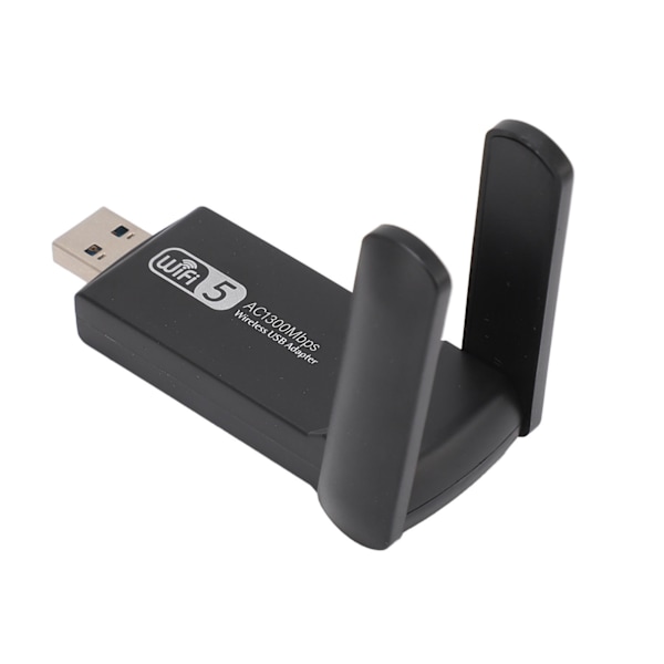 USB3.0 WiFi-adapter 2.4GHz 5GHz Dual 5Dbi Antenne WiFi Dual Band Nettverksadapter for Windows 11 10 for OS X for Linux