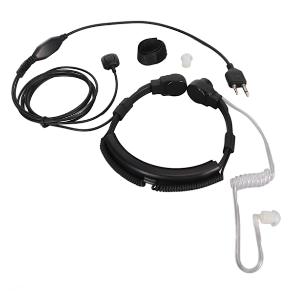 Halsmikrofon Ørepropp Akustisk Rør Headset med Finger PTT for Alan Midland LXT600VP3 LXT500VP3 GXT1050VP4 GXT1030VP4