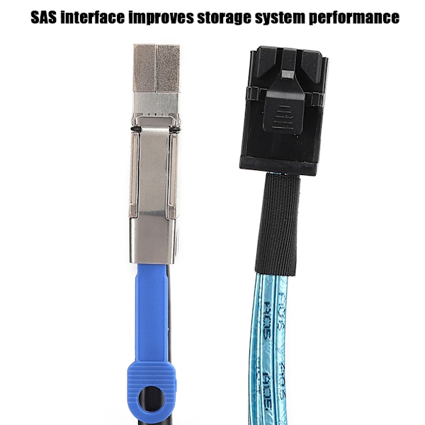 Mini SAS-kabel maskinvare SFF8643 til SFF8644 servernettdata høyhastighetsoverføring H0109 (1 meter)