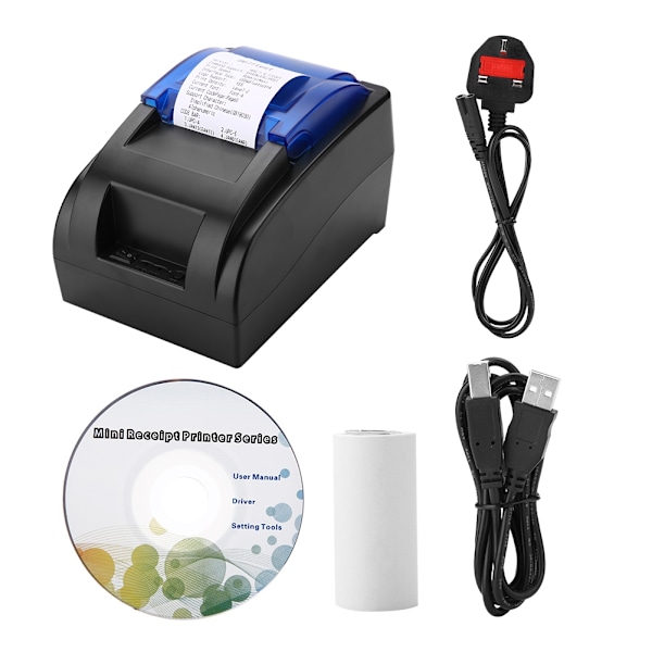 Termisk linjepunktssystem Termisk skrivare 384 punkter linje USB+Bluetooth Termisk skrivare