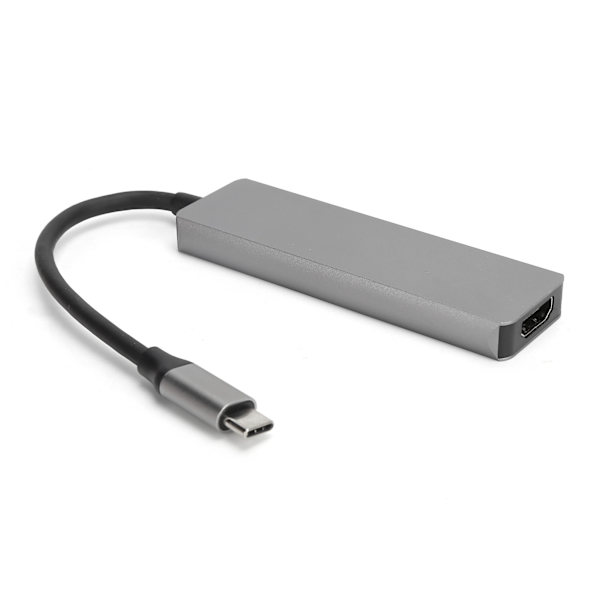 5 i 1 TypeC til HD Multimedia Interface Adapter Bærbar 4K Display Multifunksjonell HUB