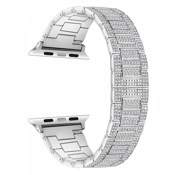 Yhteensopiva Apple Watch 40/41mm:n kanssa, naisten bling-timantti-rhinestone-metalliranneke iWatch SE -sarjaan 8 7 6 5 4