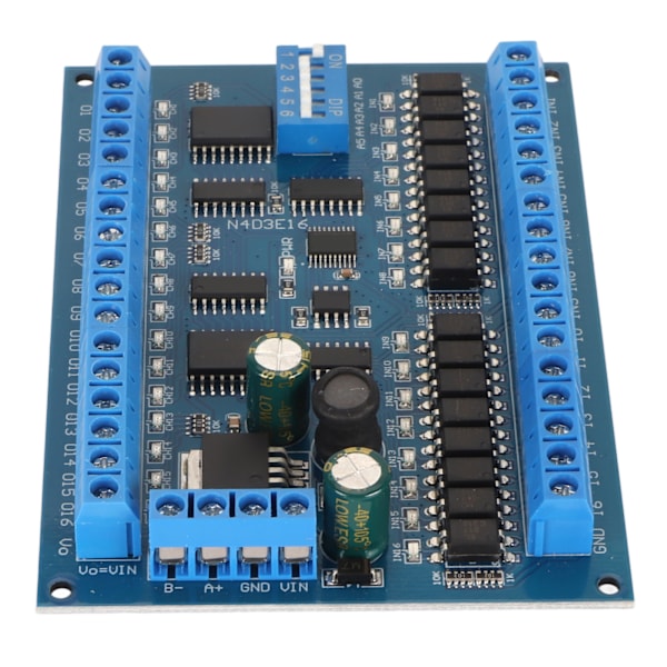 DC 6.5‑30V 16 ingångar 16 utgångar expansionskort multifunktionell RS485 fjärrkontrollbrytare PLC IO-modul