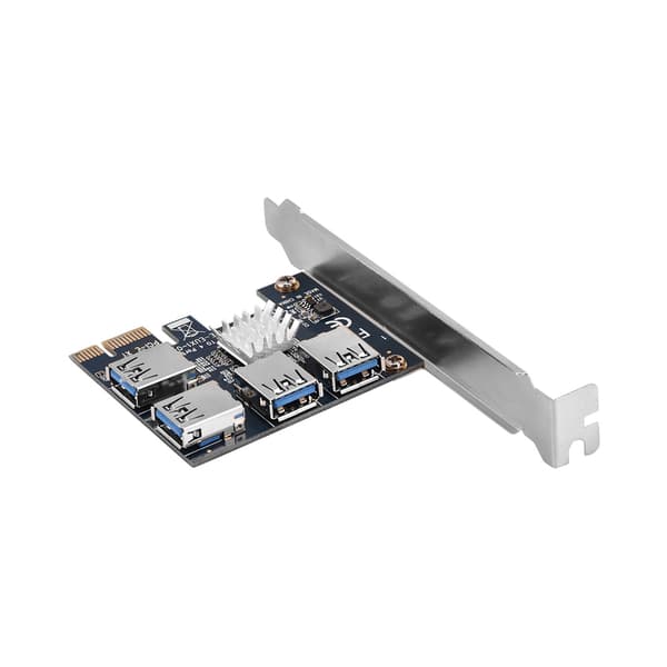 PCI-E 1 til 4 porter PCI Express USB 3.0 utvidelseskort adapterkort