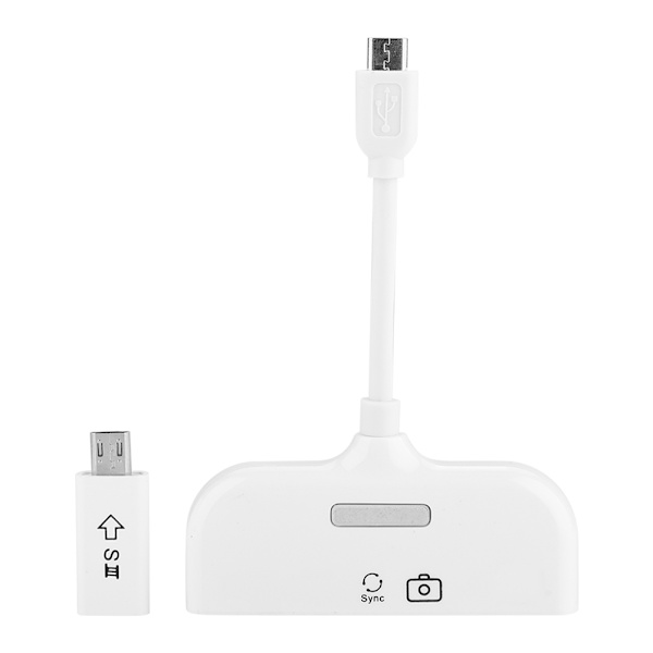 5-i-1 Micro USB til HDMI HDTV-adapter OTG-kortleser for Android