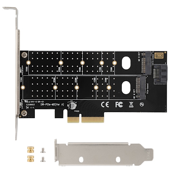 NGFF M.2 - PCI-E 4X 3.0 sovitinkortti, nousukortti, suuri nopeus, laajennus, B-avain, M-avain, M.2 SSD-liitäntä 6,0 Gt/s