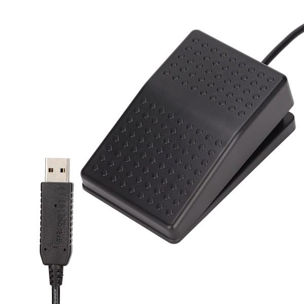 USB Fodpedal USB Enkelt Pedal Mekanisk Afbryder med Indikatorlys Standard HID Programmerbar PC Tastatur Mus Enhed
