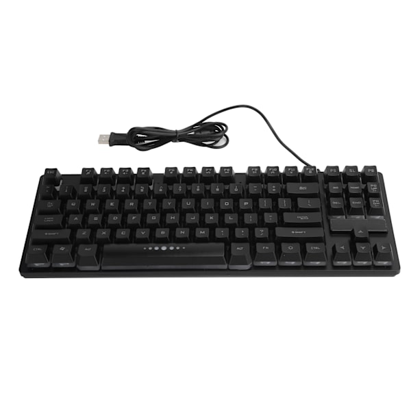 Mekanisk tangentbord 87 tangenter Trådbunden USB Bakgrundsbelysning Speltillbehör för bärbar dator GK‑10