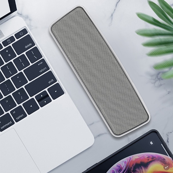 3.7V–4.2V 1200MAH Dubbel Stereo Utmatning USB-enhet Trådlös Bärbar Bluetooth-högtalare