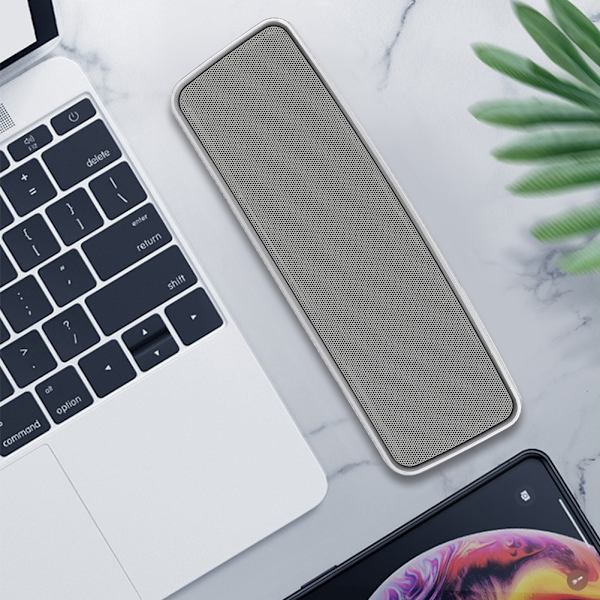 3.7V–4.2V 1200MAH Langaton kannettava Bluetooth-kaiutin, jossa kaksoisstereolähtö ja USB-asema