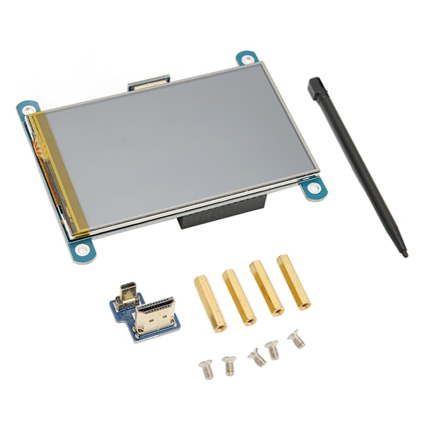 4in HD Multimedia Interface LCD IPS-skjerm 800x480 oppløsning resistiv berøringsskjerm med penn for Raspberry Pi