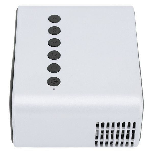 Bærbar Mini Projektor Hjemmekino Mobiltelefon Projektor for Skjermprojeksjon 100‑240V Hvit EU-plugg