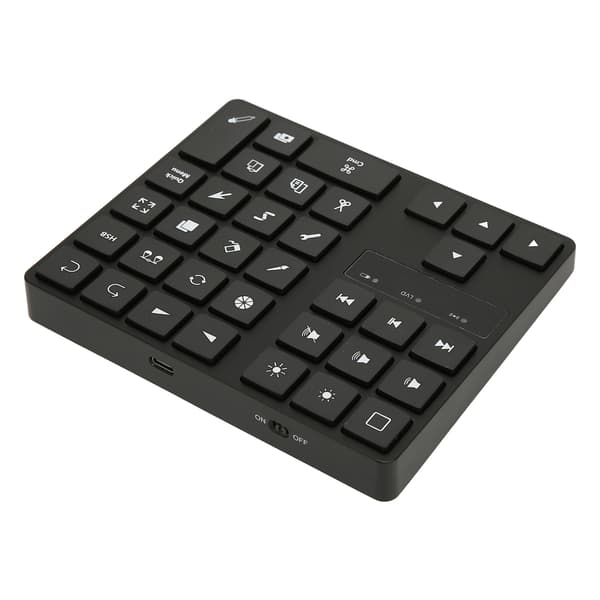 35 taster numerisk tastatur stabil forbindelse driverfri Bluetooth forbindelse tegnetastatur med 4 bløde gummi til hjemmekontor