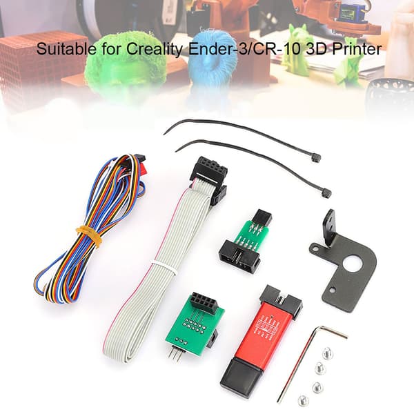 3D-printertilbehør til Creality CR-10/Ender-3 adapterplade med beslag