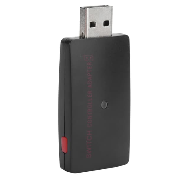Bærbar USB trådløs Bluetooth-kontrolleradapter håndtak konverter for PS4 Switch spillkonsoll svart