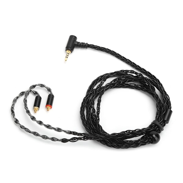 25-kärnig silverpläterad kabel OFC-uppgraderingsljudkabel för MMCX-kontakt för Shure SE215Black 2.5 balanserat huvud