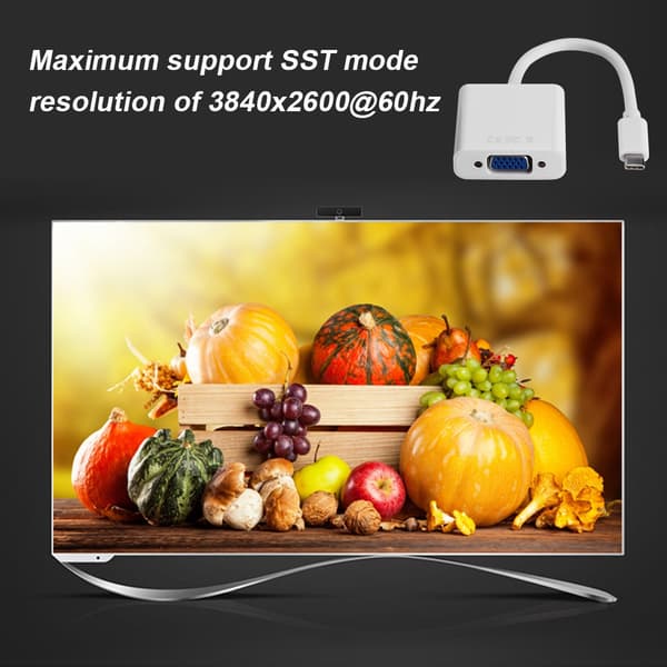 USB3.1 USB-C Type C til VGA hunn Adapter Kabel Konverter