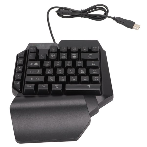 Enhands Gamingtangentbord 39 Tangenter Ljusstark Ergonomisk Design Antihalk Vattentät USB Mekaniskt Tangentbord