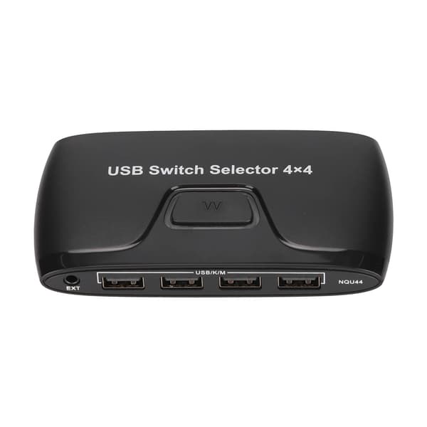 KVM-switch 4 computere, der deler 4 USB-enheder KVM-switche til tastatur, mus, printer til Windows, Linux og Chrome OS