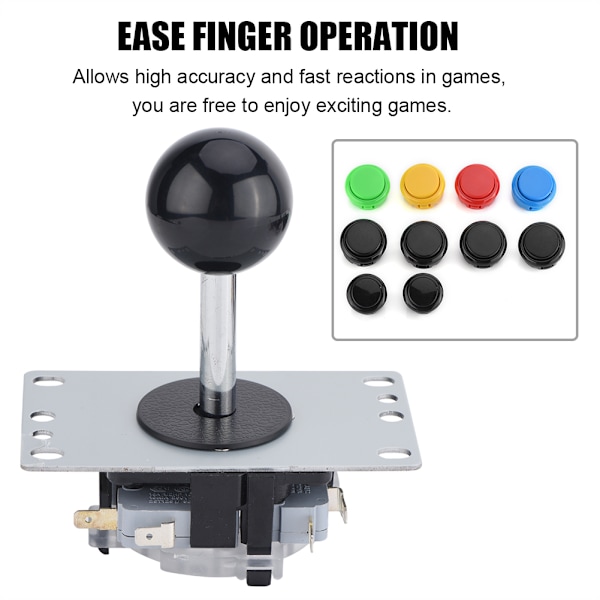 USB Arcade Dele Komponenter Joystick + Farve Trykknap Kits Spil Controller DIY Udskiftning Kits