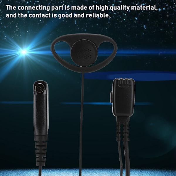 Bärbar öronmussla headset för walkie talkie tvåvägsradio öronmussla mikrofon för STP8000